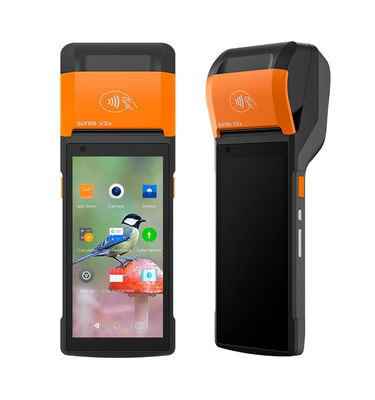 80mm Printing Mobile Wireless POS Terminal With Multi Point Touch Screen