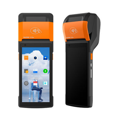 GPS Multi Languages Handheld Payment Terminal With Integrated 2D Scanner
