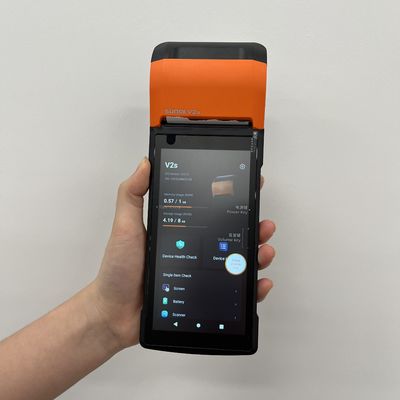 80mm Printing Mobile Wireless POS Terminal With Multi Point Touch Screen