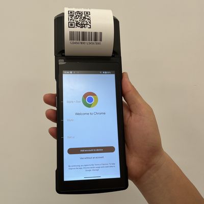 NFC All In One POS Terminal Wireless With High Speed 58mm Thermal Printer