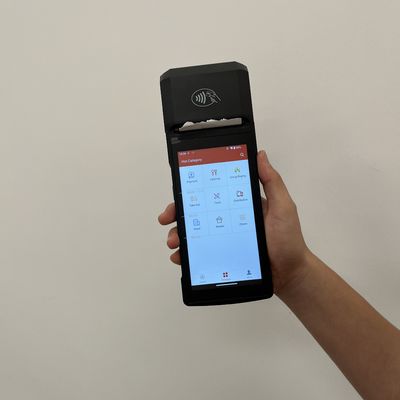 58mm Printer Android Mobile POS Terminal 5MP Camera For Quick Service Restaurants