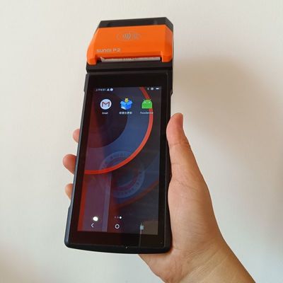 Touchscreen Fingerprint Smart POS Lightweight Compact With NFC Card Reader