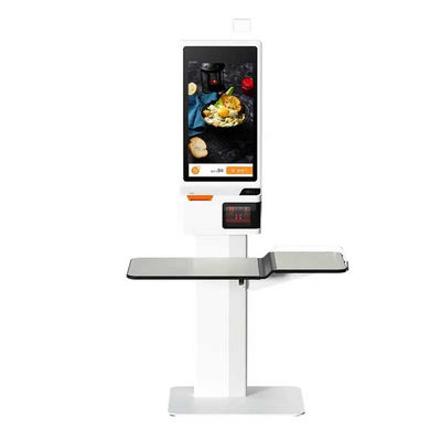 24 Inch Catering Self Service Kiosk 4GB Ram 16GB Rom With Barcode QR Code Reading
