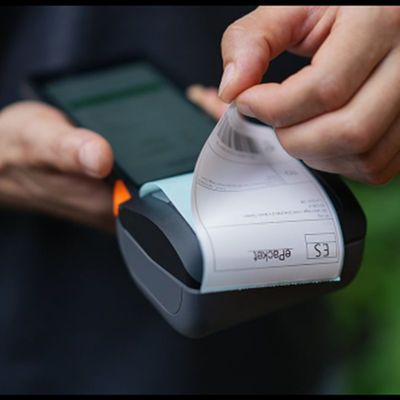 Print Receipt Mobile POS  Terminal Cortex-A53 Core With 2GB RAM 16GB ROM