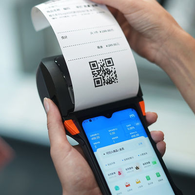 Print Receipt Mobile POS  Terminal Cortex-A53 Core With 2GB RAM 16GB ROM