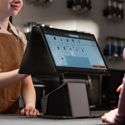 Convenient Store Desktop POS System Android 13 With Built In Thermal Printer