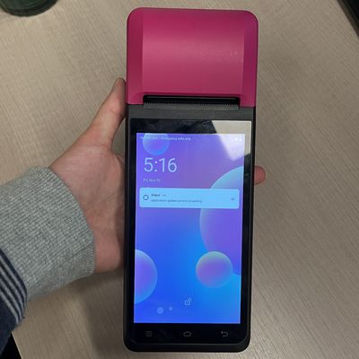 Android POS Terminal With Built In 58mm Printer 6400mAh Battery And SDK Support