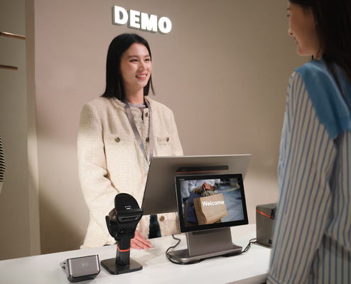 10 Inch Second Screen Android POS Bluetooth Connectivity And 15.6 Inch Display