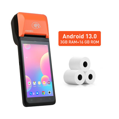 Restaurant Android POS With Front Camera 500 Million Pixels And Multiple Languages Support