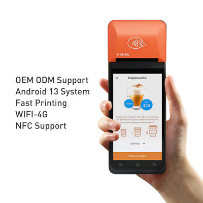 Front Camera 500 Million Pixels Desktop Android POS Terminal For Catering Retail Store And Transportation Needs