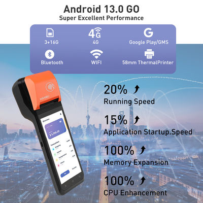 Lottery Application Dual Screen Pos Terminal Android With 3GB RAM 16GB ROM For Increased Efficiency And Productivity