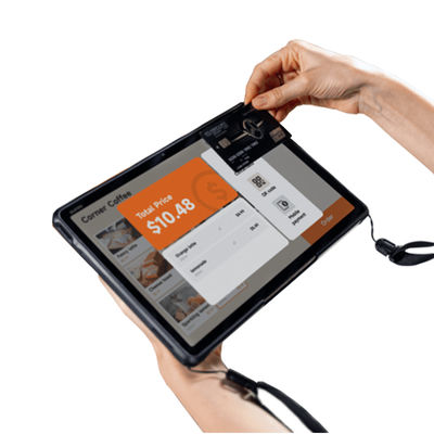 LED Indicator Supported Android POS Tablet With High Capacity 4.45V / 8000mAh Battery
